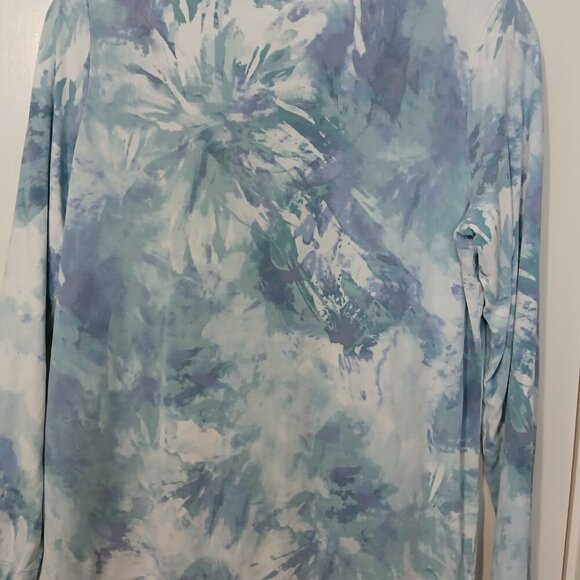 CHICO'S WOMENS WATERCOLOR BATEAU SWEATER, SIZE 1 US SIZE SMALL 8/10 - Picture 2 of 3
